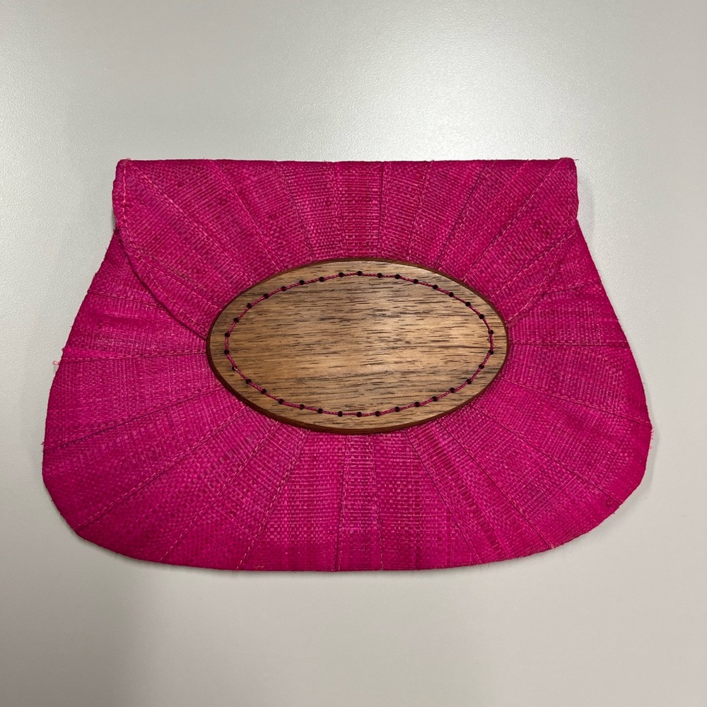 Mar Y Sol Vintage Raffia Clutch Bag